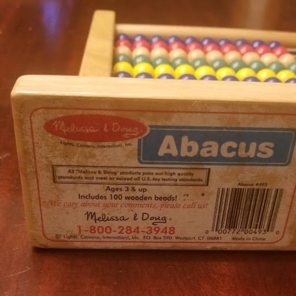 Classic Abacus Learning & Developmental Toy - Melissa & Doug - Picture 5 of 5